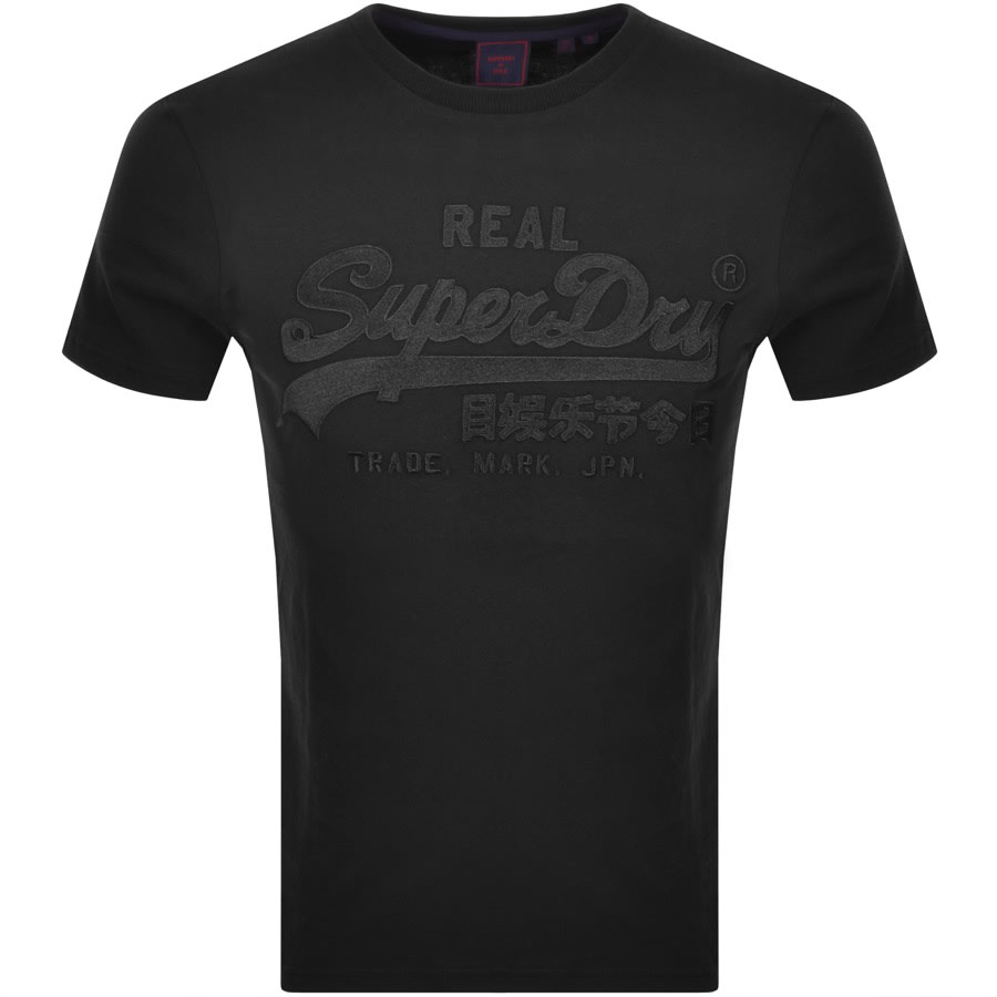 Alternative Image for ProductSuperdry Vintage Logo T Shirt Black1